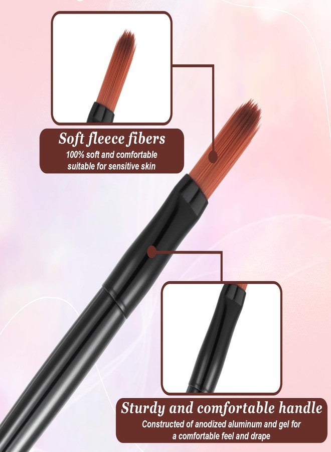 Alrhso 120Pcs Disposable Lip Brushes for Lipstick Brush Applicator Lip Applicators Lips Makeup Brushes for Concealer Eye Shadow Eyebrow Foundation Blending Cosmetic Tool - Image 3